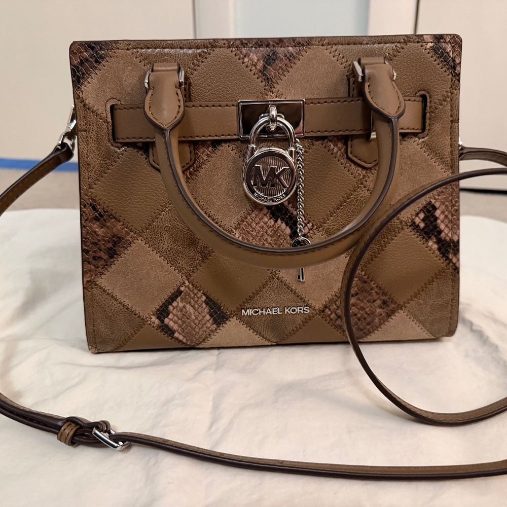 Michael Kors Hamiton Small Patchwork Satchel NWT - image 1